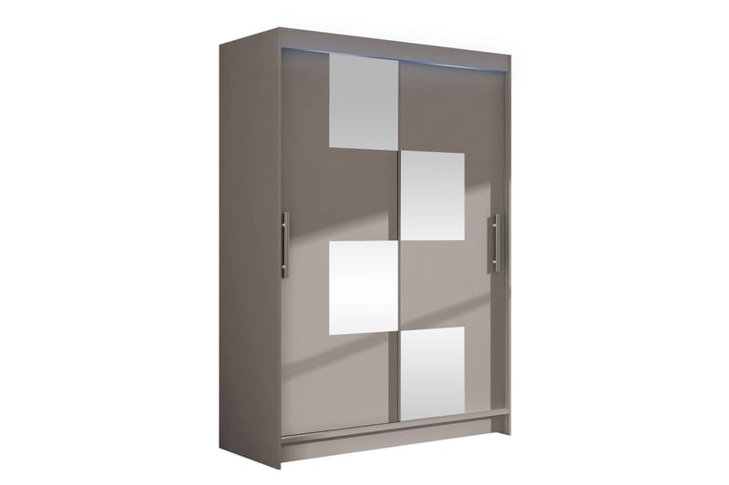 Biscayne Garderobe Med Spejl 120x200 cm - Opbevaring - Tøjopbevaring - Garderobeskabe