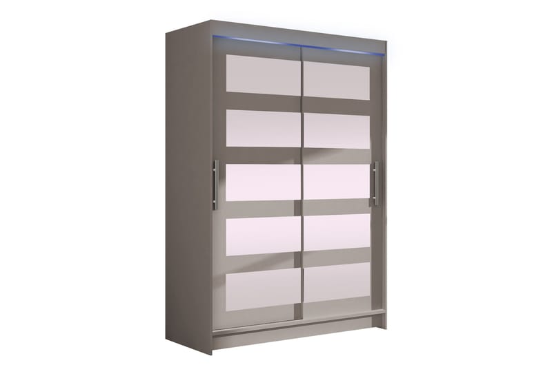 Biscayne Garderobe Med Spejl 120x200 cm - Opbevaring - Tøjopbevaring - Garderobeskabe