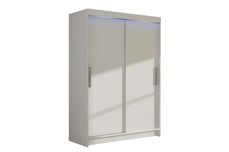 Biscayne Garderobeskab 120x200 cm - Hvid - Opbevaring - Tøjopbevaring - Garderobeskabe