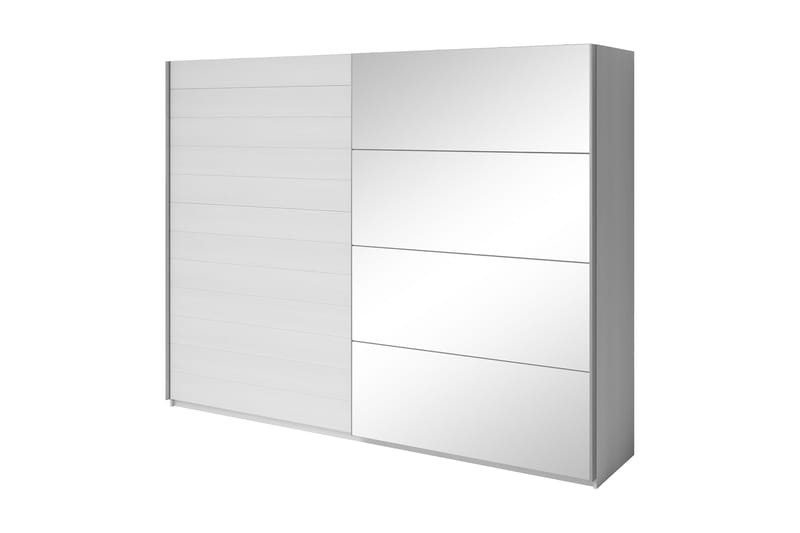 Bovera Garderobe 61x270 cm - Askegrå - Opbevaring - Tøjopbevaring - Garderobeskabe