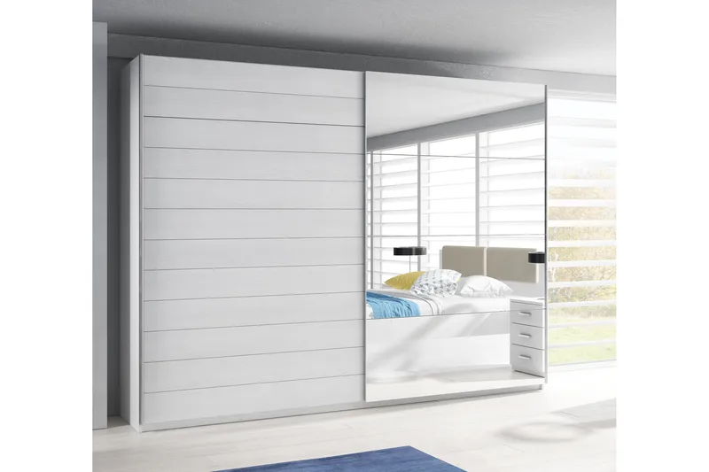 Bovera Garderobe 61x270 cm - Askegrå - Opbevaring - Tøjopbevaring - Garderobeskabe