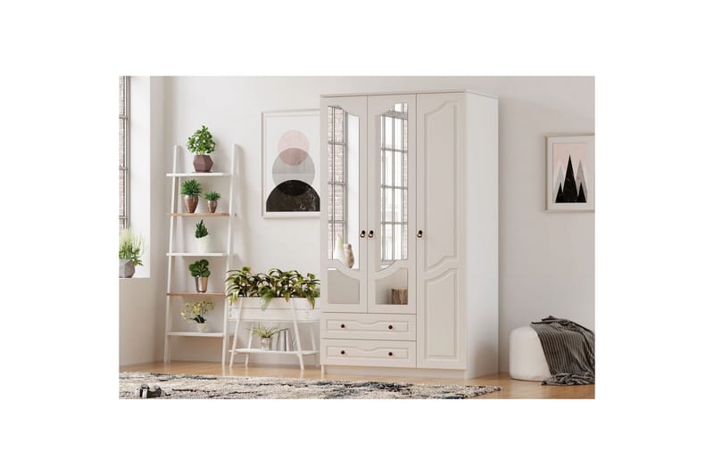 Brelin Garderobe 105x210 cm - Mat Hvid - Opbevaring - Tøjopbevaring - Garderobeskabe