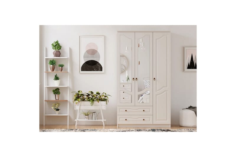 Brelin Garderobe 105x210 cm - Mat Hvid - Opbevaring - Tøjopbevaring - Garderobeskabe