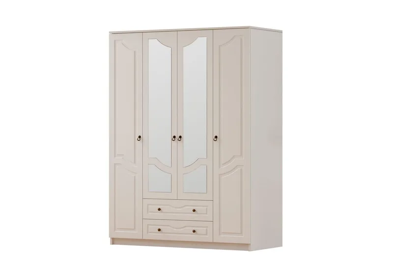 Brelin Garderobe 140x210 cm, Mat Hvid