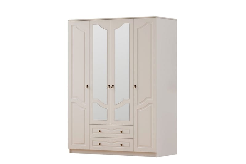 Brelin Garderobe 140x210 cm, Mat Hvid