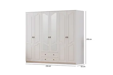 Brelin Garderobe 210x210 cm - Mat Hvid - Opbevaring - Tøjopbevaring - Garderobeskabe