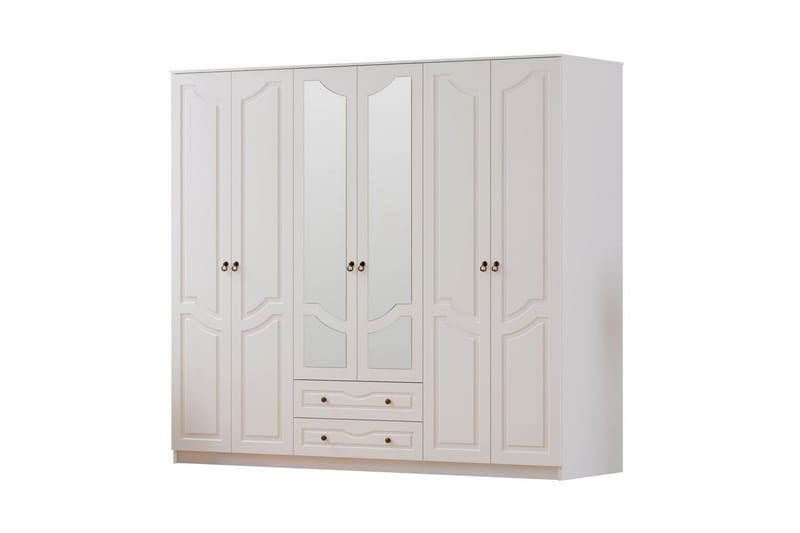 Brelin Garderobe 210x210 cm, Mat Hvid