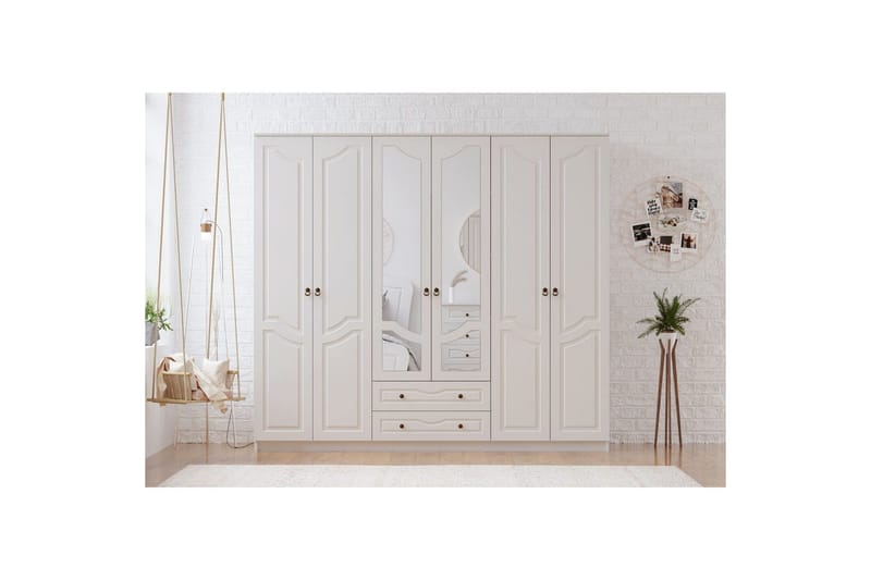 Brelin Garderobe 210x210 cm - Mat Hvid - Opbevaring - Tøjopbevaring - Garderobeskabe