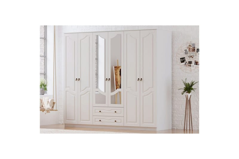 Brelin Garderobe 210x210 cm - Mat Hvid - Opbevaring - Tøjopbevaring - Garderobeskabe