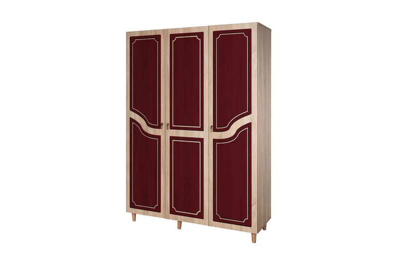 Brokind garderobe 135 cm - Brun - Opbevaring - Tøjopbevaring - Garderobeskabe