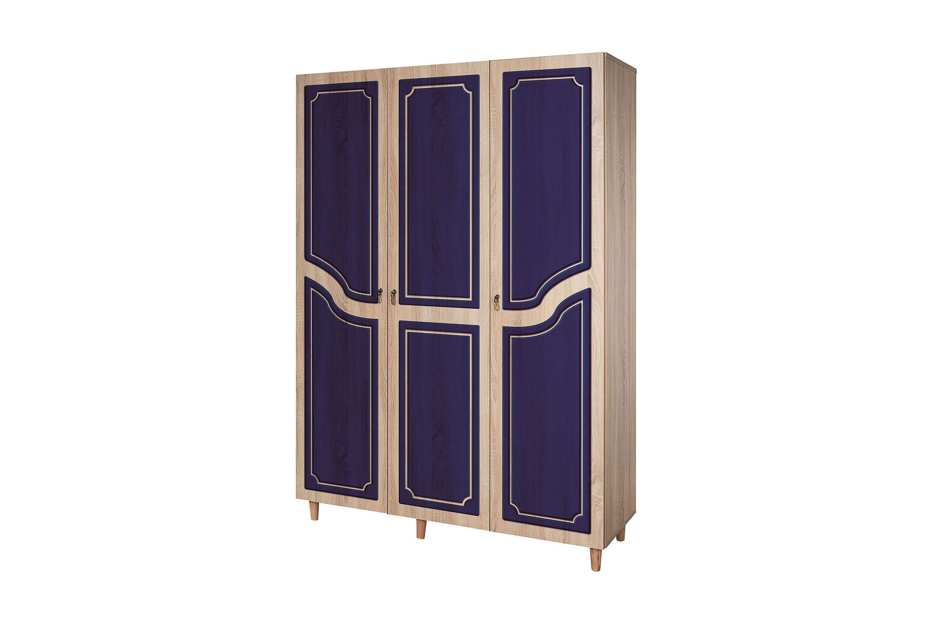 Brokind garderobe 135 cm - Brun - Opbevaring - Tøjopbevaring - Garderobeskabe