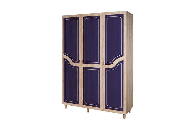 Brokind garderobe 135 cm - Brun - Opbevaring - Tøjopbevaring - Garderobeskabe