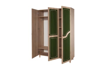 Brokind garderobe 135 cm - Brun - Opbevaring - Tøjopbevaring - Garderobeskabe
