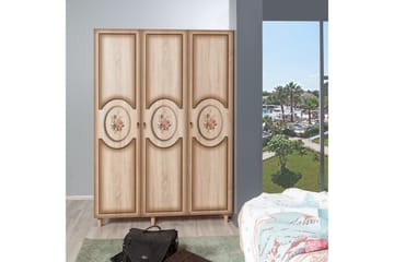 Brokind garderobe 135 cm - Brun - Opbevaring - Tøjopbevaring - Garderobeskabe