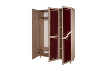 Brokind garderobe 135 cm - Brun - Opbevaring - Tøjopbevaring - Garderobeskabe