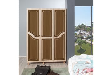 Brokind garderobe 135 cm - Brun - Opbevaring - Tøjopbevaring - Garderobeskabe