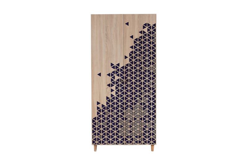 Brokind garderobe 90 cm - Brun - Opbevaring - Tøjopbevaring - Garderobeskabe