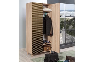 Brokind garderobe 90 cm - Brun - Opbevaring - Tøjopbevaring - Garderobeskabe