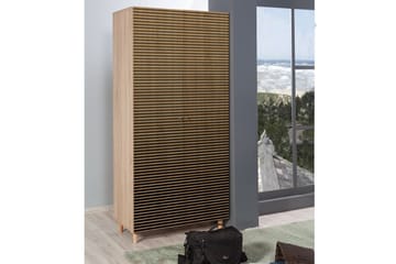 Brokind garderobe 90 cm - Brun - Opbevaring - Tøjopbevaring - Garderobeskabe