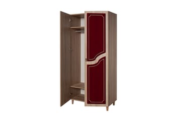 Brokind garderobe 90 cm - Brun - Opbevaring - Tøjopbevaring - Garderobeskabe