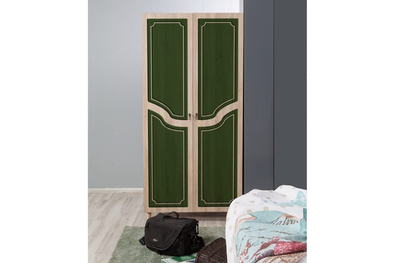 Brokind garderobe 90 cm - Brun - Opbevaring - Tøjopbevaring - Garderobeskabe