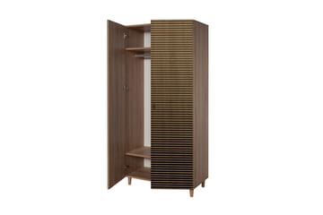Brokind garderobe 90 cm - Brun - Opbevaring - Tøjopbevaring - Garderobeskabe