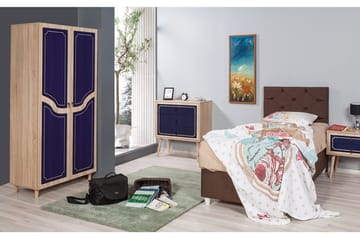 Brokind garderobe 90 cm - Brun - Opbevaring - Tøjopbevaring - Garderobeskabe
