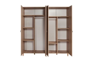 Brokind Garderobeskab 180 cm i Træ - Beige - Opbevaring - Tøjopbevaring - Garderobeskabe