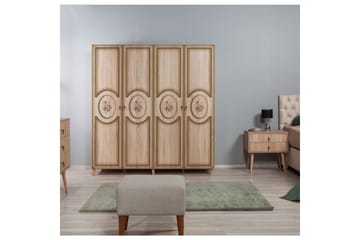 Brokind Garderobeskab 180 cm i Træ - Beige - Opbevaring - Tøjopbevaring - Garderobeskabe