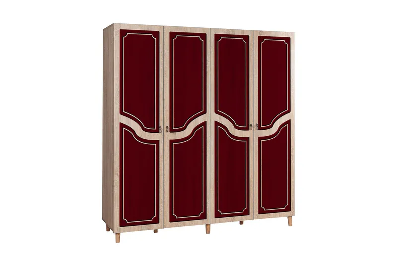 Brokind Garderobeskab 180 cm i Træ, Beige