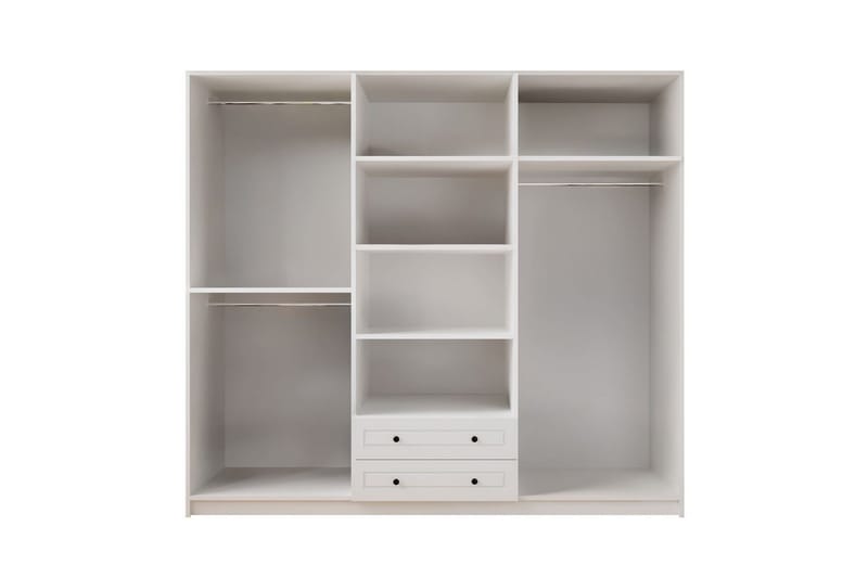 Bronte Garderobesskåp 210x210 cm - Mat Hvid - Opbevaring - Tøjopbevaring - Garderobeskabe - Garderobeskab & klædeskab