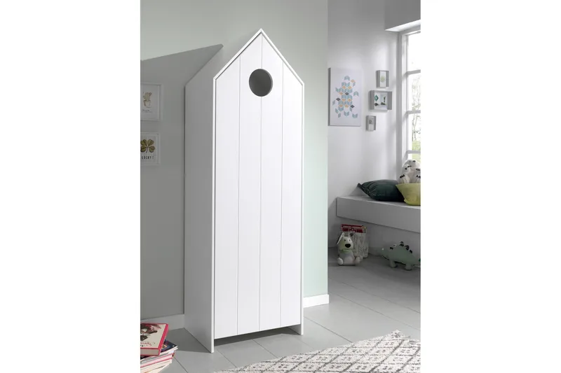 Bustorp Garderobe 58 cm - Hvid - Opbevaring - Tøjopbevaring - Garderobeskabe