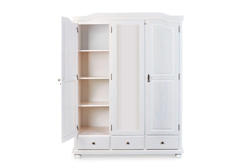 Cabell Garderobe 150 cm - Træ/Hvid - Opbevaring - Tøjopbevaring - Garderobeskabe