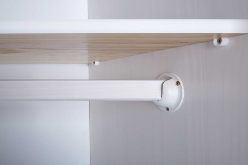 Cabell Garderobe 150 cm - Træ/Hvid - Opbevaring - Tøjopbevaring - Garderobeskabe