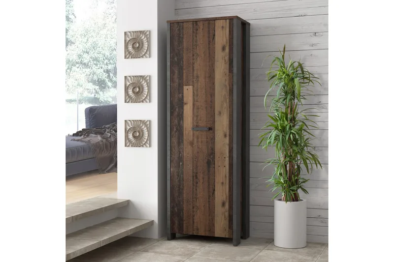 Cadle Garderobe 67 cm - Brun/Grå - Opbevaring - Tøjopbevaring - Garderobeskabe