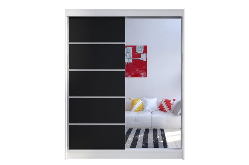 Camino Garderobe 58x150 cm - Brun/Hvid - Opbevaring - Tøjopbevaring - Garderobeskabe