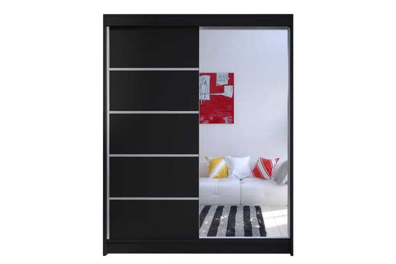 Camino Garderobe 58x150 cm - Sort - Opbevaring - Tøjopbevaring - Garderobeskabe