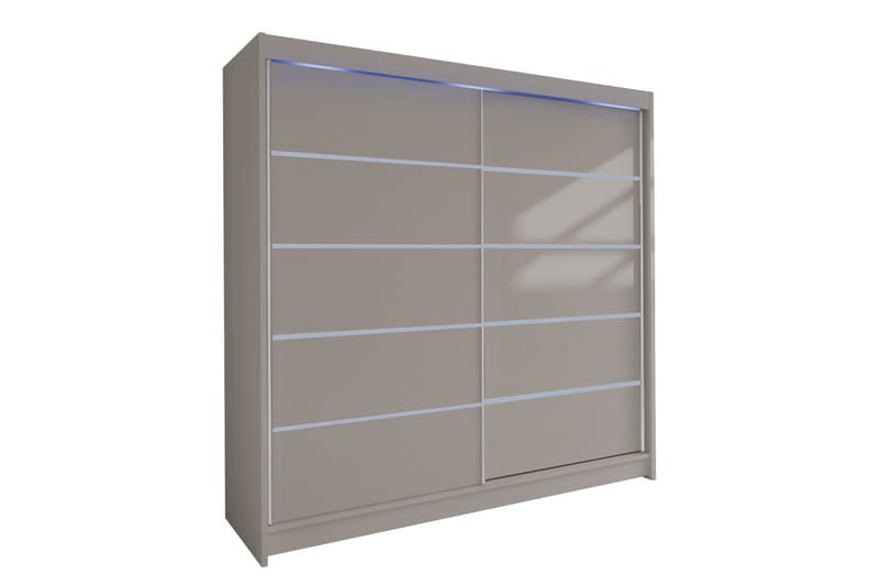 Canderbury Garderobe 180x215 cm - Beige - Opbevaring - Tøjopbevaring - Garderobeskabe