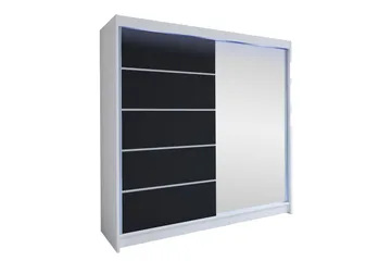 Canderbury Garderobe Med Spejl 180x215 cm
