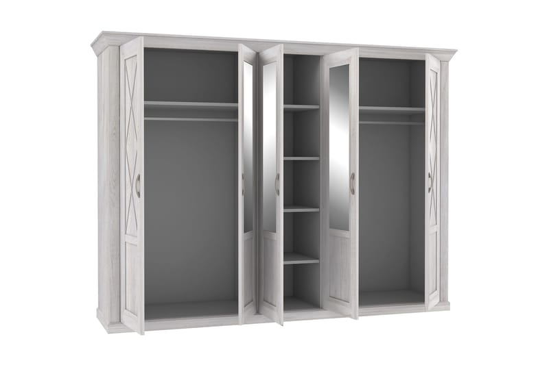 Casique Garderobe 65x268 cm - Hvid - Opbevaring - Tøjopbevaring - Garderobeskabe