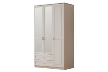 Ceynor Garderobesskåp 105x210 cm - Mat Hvid - Opbevaring - Tøjopbevaring - Garderobeskabe - Garderobeskab & klædeskab