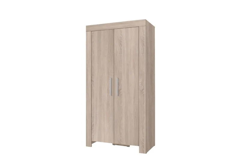 Cezar Garderobeskab 100 cm i Træ, Beige