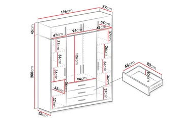 Chavez Garderobe - Opbevaring - Tøjopbevaring - Garderobeskabe