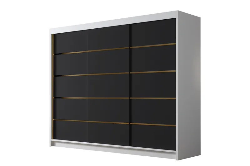 Cinerea Garderobe 250x215 cm, Sort/Hvid