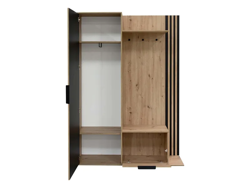 Cinerea hallmøbel 140 cm - brun, sort - Møbler - Entrémøbler - Møbelsæt til hall og entre