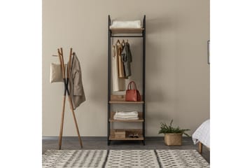 Collinner Garderobe 52x104 11 hylder - Natur - Opbevaring - Tøjopbevaring - Garderobeskabe