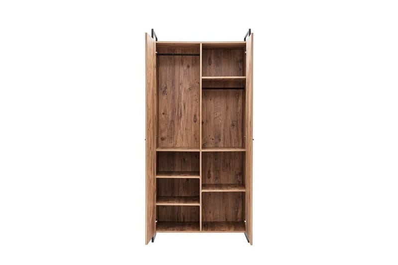 Collinner Garderobe 52x104 11 hylder - Natur - Opbevaring - Tøjopbevaring - Garderobeskabe
