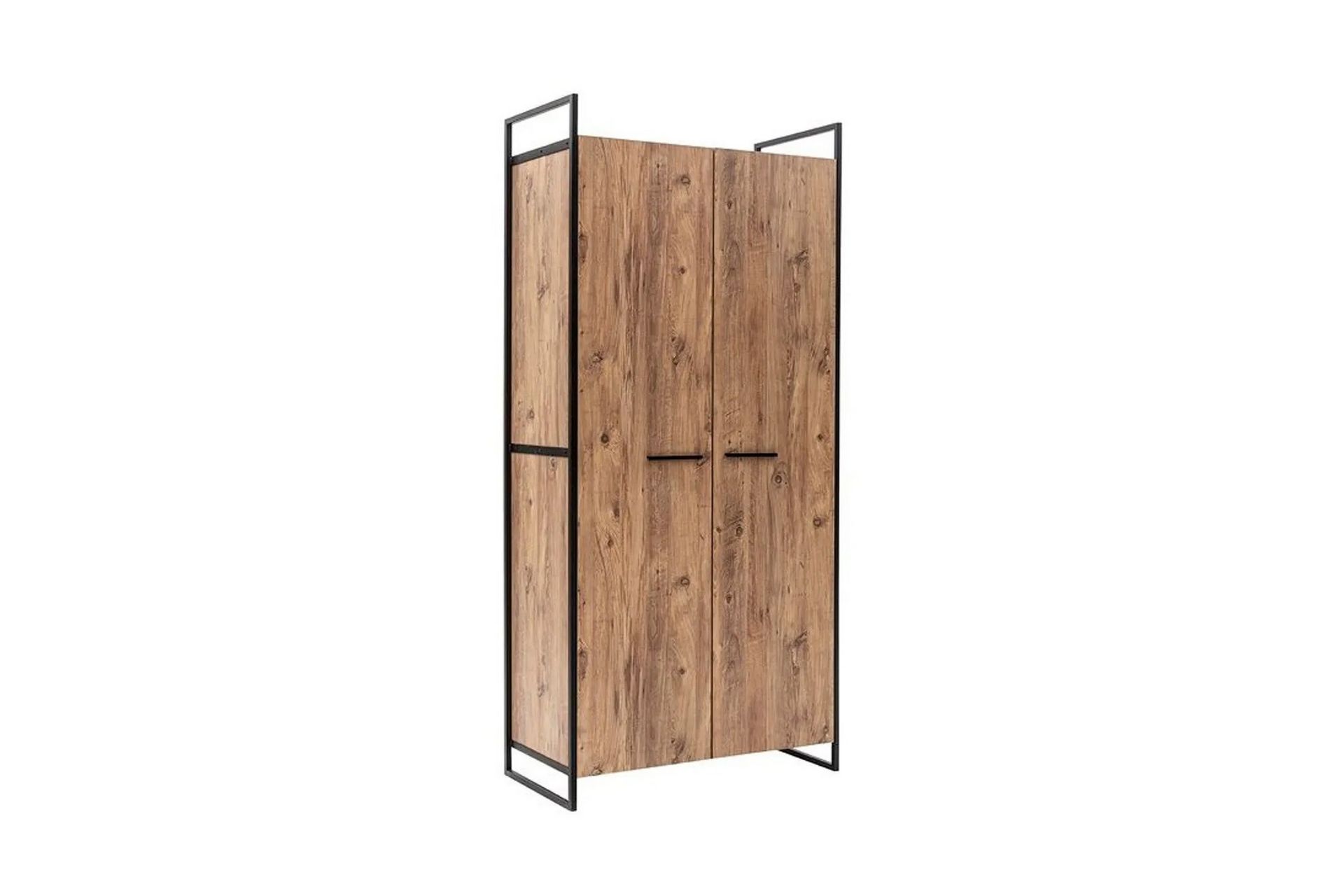 Collinner Garderobe 52x104 11 hylder - Natur - Opbevaring - Tøjopbevaring - Garderobeskabe