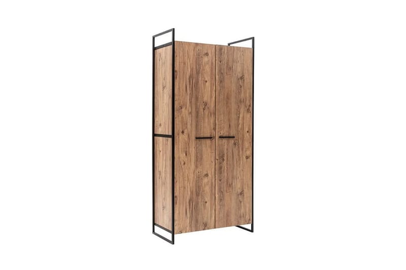 Collinner Garderobe 52x104 11 hylder - Natur - Opbevaring - Tøjopbevaring - Garderobeskabe