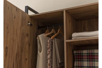 Collinner Garderobe 52x104 11 hylder - Natur - Opbevaring - Tøjopbevaring - Garderobeskabe